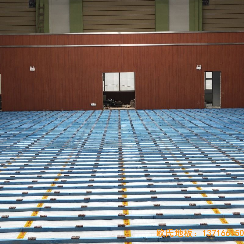 山西晉中榆次王湖小學體育地板施工案例