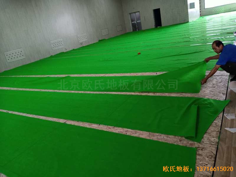 山西運城財經學校運動木地板鋪裝案例