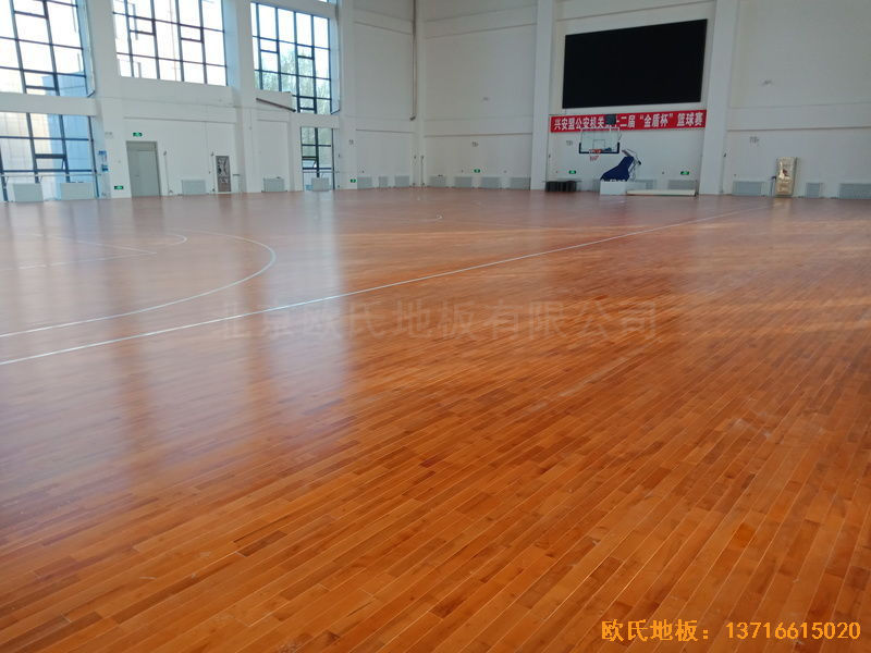 烏蘭浩特興安盟公安局運動地板施工案例