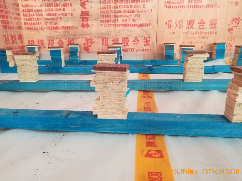 武漢華師南湖附小體育地板安裝案例