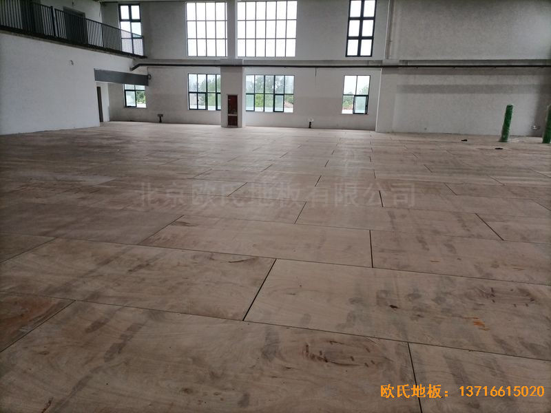 江蘇宿遷運河路學校運動地板鋪裝案例