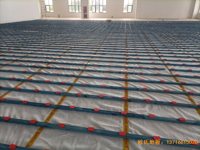 江蘇宿遷運河路學校運動地板鋪裝案例