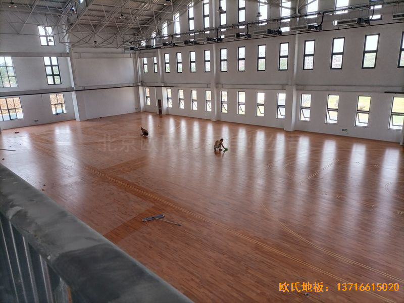 江蘇宿遷運河路學校運動地板鋪裝案例