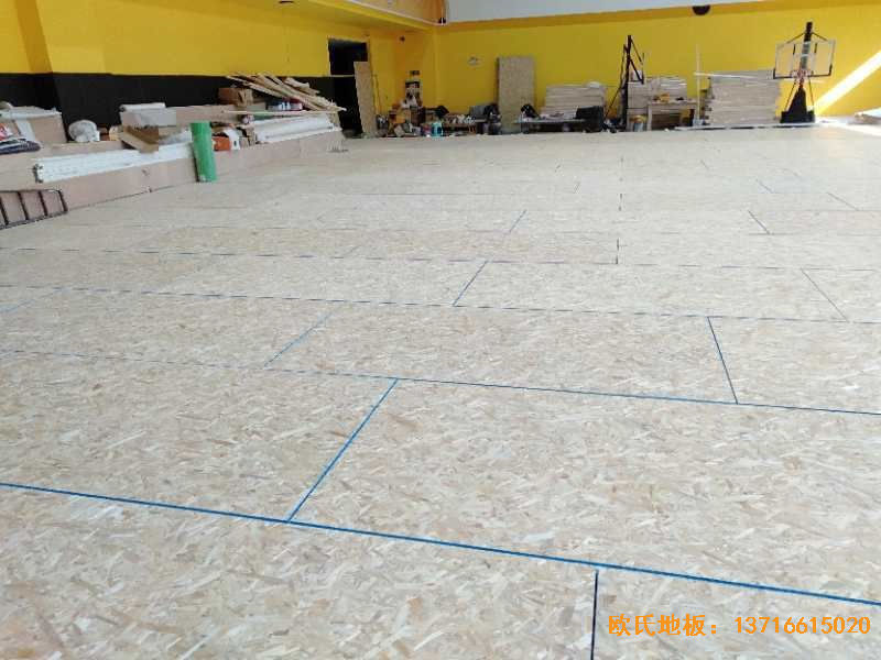 江蘇揚州海蘭德瓊花籃球館運動地板鋪裝案例