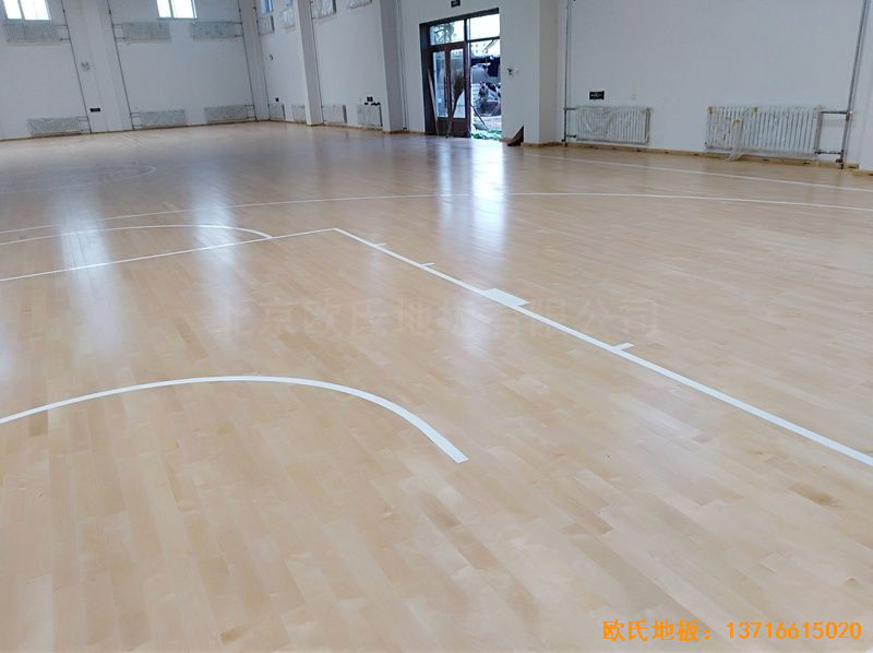 佳木斯同江消防隊體育木地板安裝案例