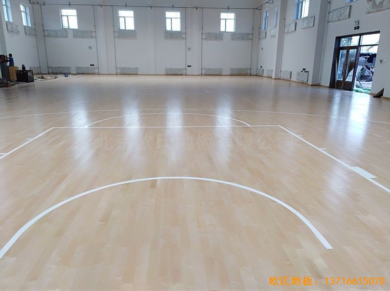 佳木斯同江消防隊體育木地板安裝案例