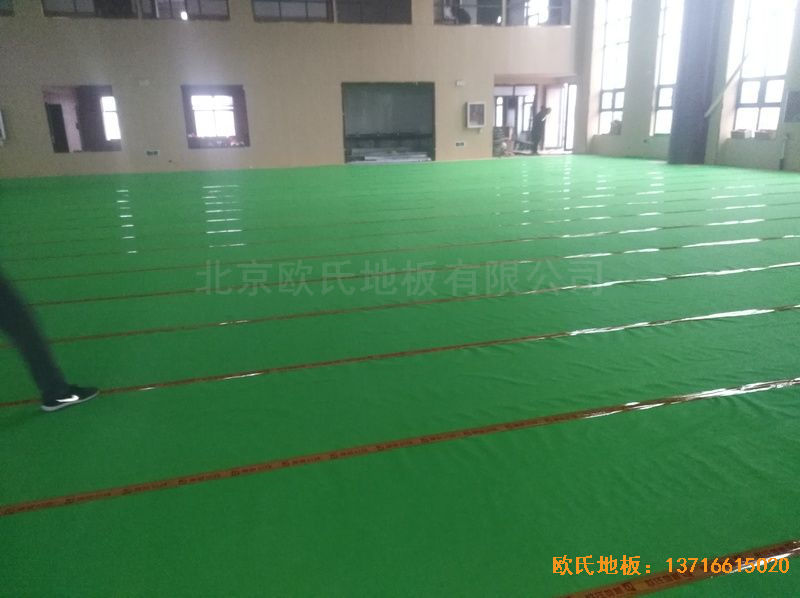 河南新密市體育發展中心運動地板鋪裝案例