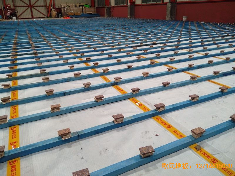 湖南長沙雨花區78號球館體育地板鋪設案例