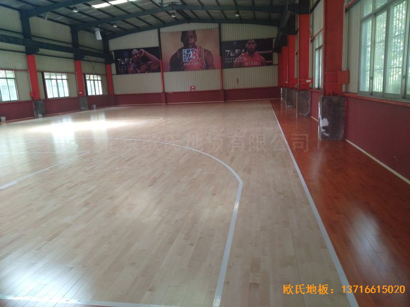 湖南長沙雨花區78號球館體育地板鋪設案例