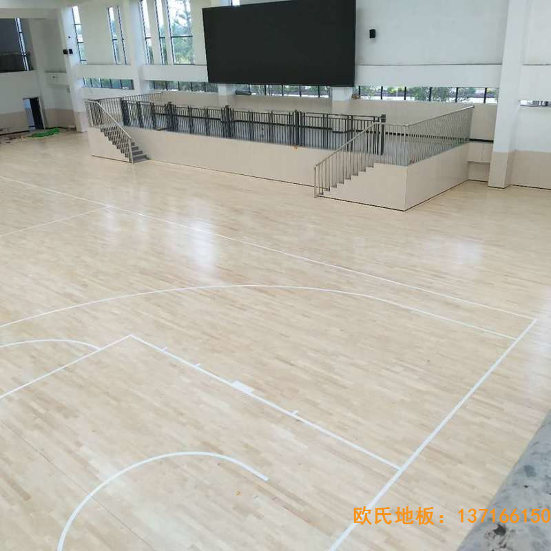 贛州寧都縣城關小學九章路校區體育地板安裝案例