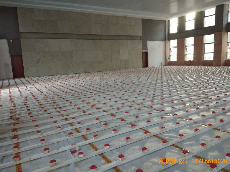 遵義仁懷市茅臺文體中心體育地板安裝案例