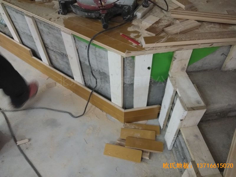 遵義仁懷市茅臺文體中心體育地板安裝案例