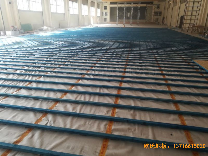 陜西榆林神木何家塔煤礦運動木地板鋪裝案例