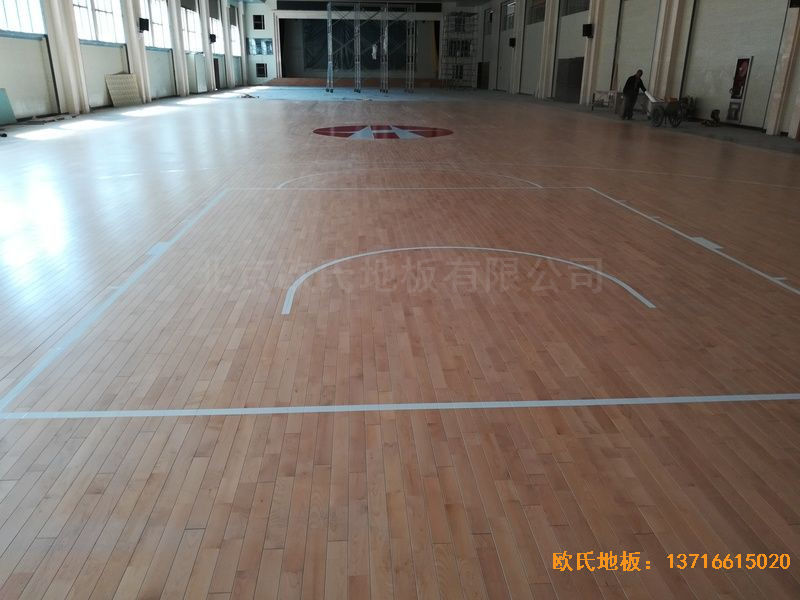 陜西榆林神木何家塔煤礦運動木地板鋪裝案例