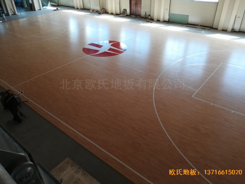 陜西榆林神木何家塔煤礦運動木地板鋪裝案例