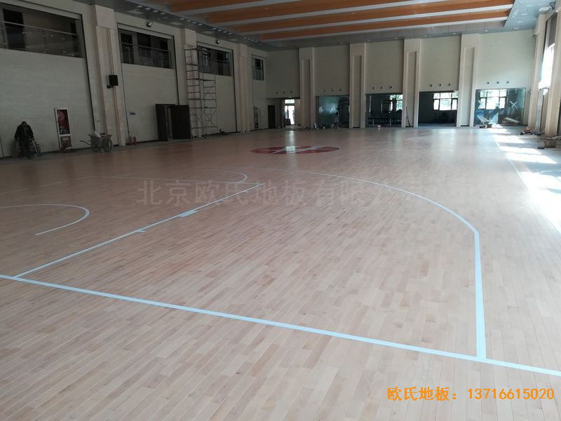 陜西榆林神木何家塔煤礦運動木地板鋪裝案例