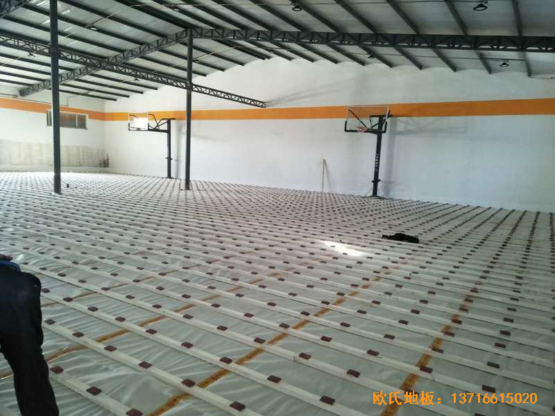 北京game on籃球館運動木地板安裝案例1