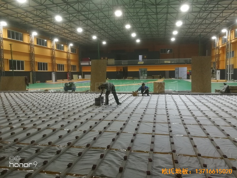 上海衛清東路弄麥子俱樂部運動地板安裝案例1