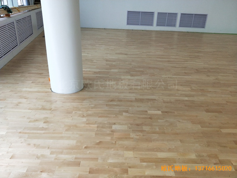 山西長冶高河能源運動館運動木地板施工案例3