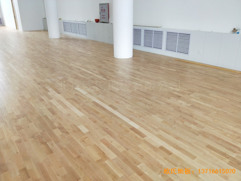 山西長冶高河能源運動館運動木地板施工案例4