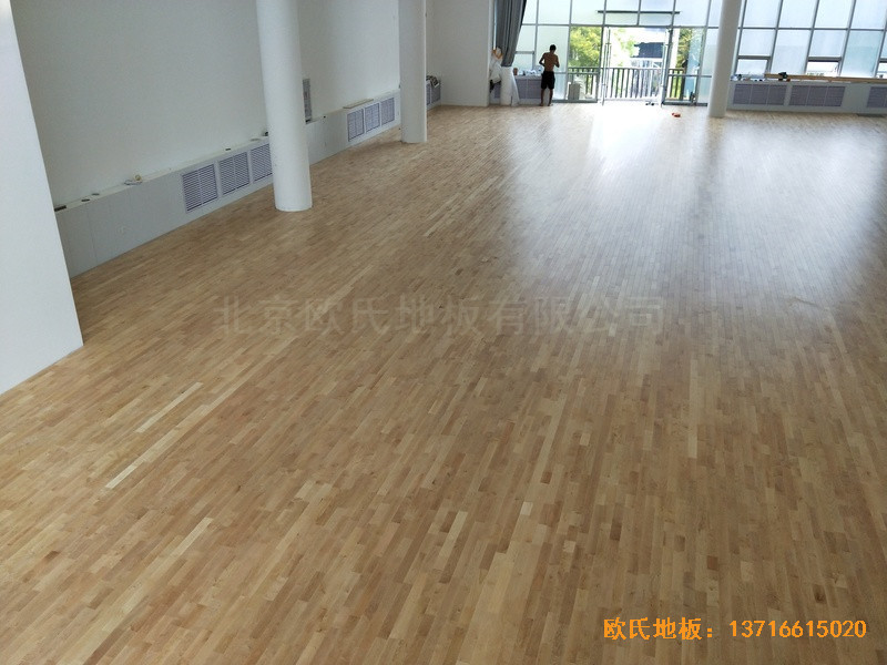 山西長冶高河能源運動館運動木地板施工案例5