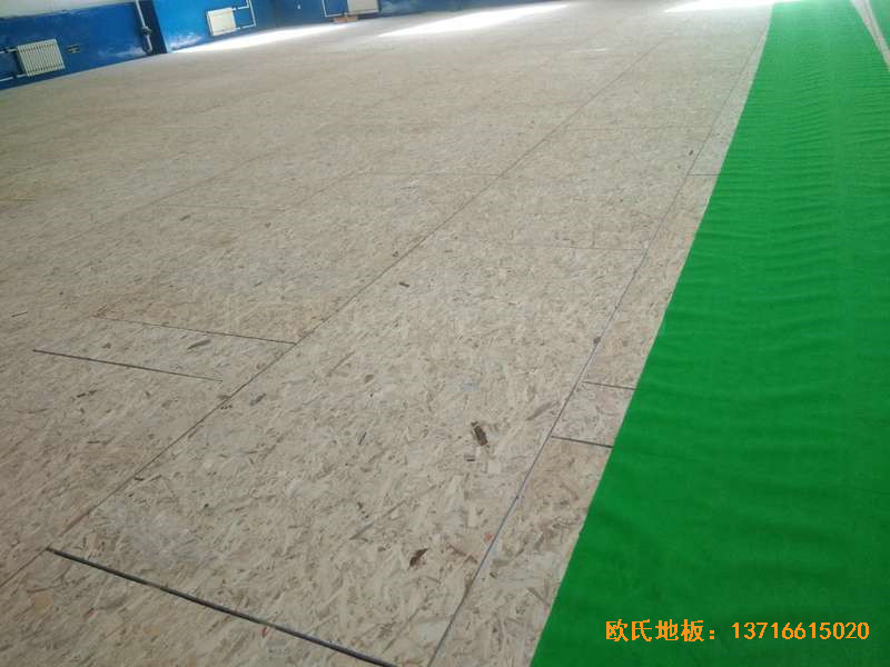 山西陽泉退休黨支部活動中心運動地板施工案例2