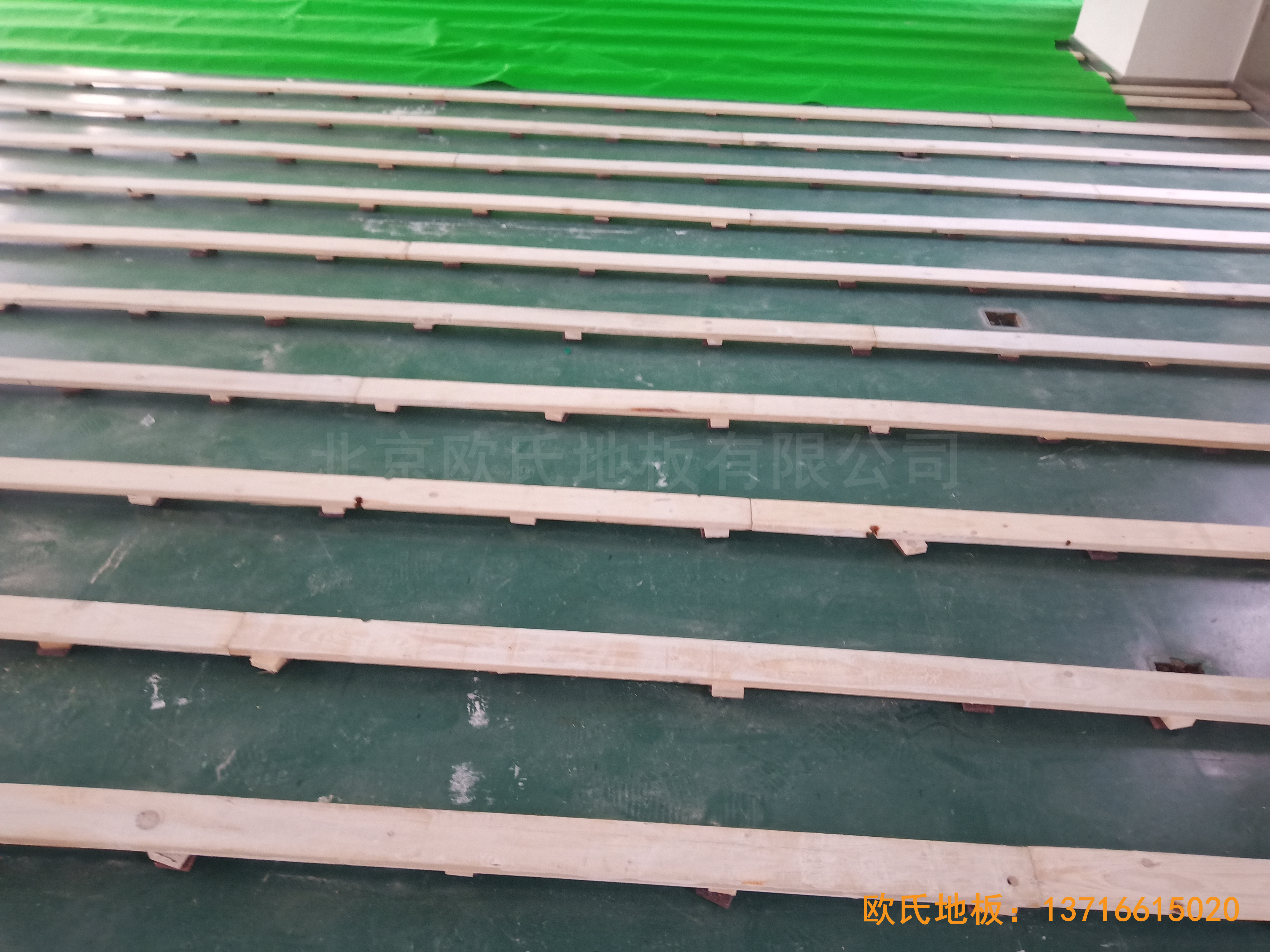 中國科學院技術研究所運動館體育地板鋪裝案例2