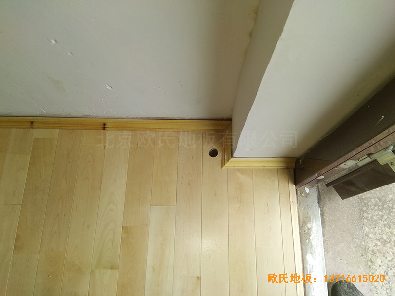 徐州北供電車間休閑館體育地板施工案例2