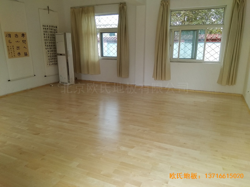 徐州北供電車間休閑館體育地板施工案例3