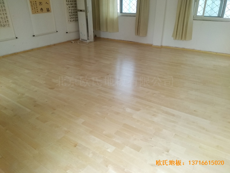 徐州北供電車間休閑館體育地板施工案例6