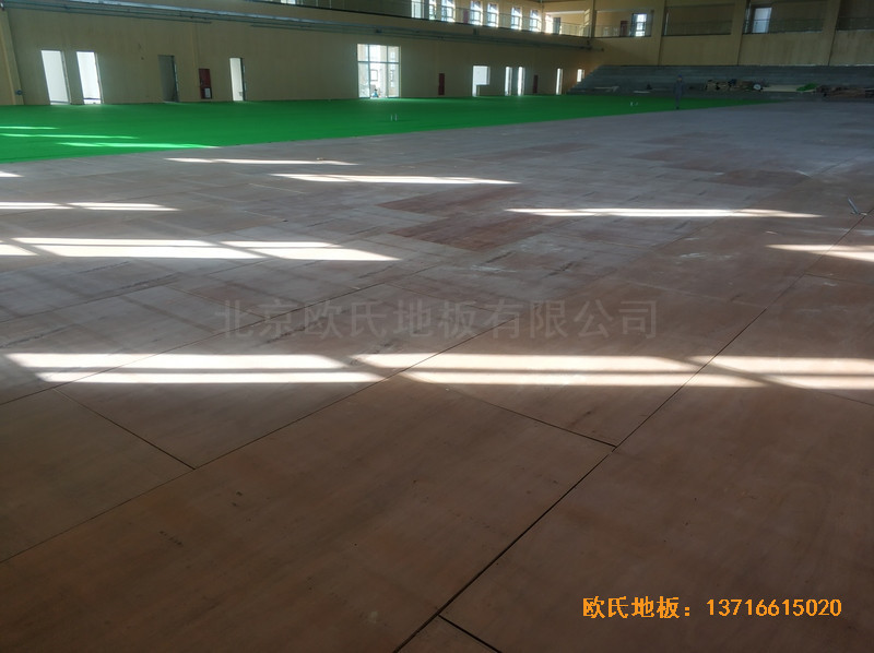 榆林神華煤制油公司籃球館運動地板鋪設案例3
