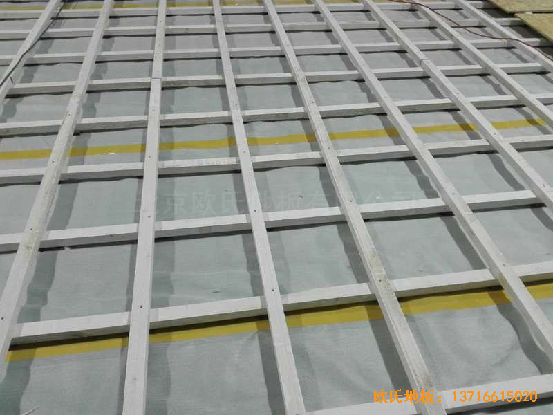 江蘇農貿市場體育館體育地板安裝案例1