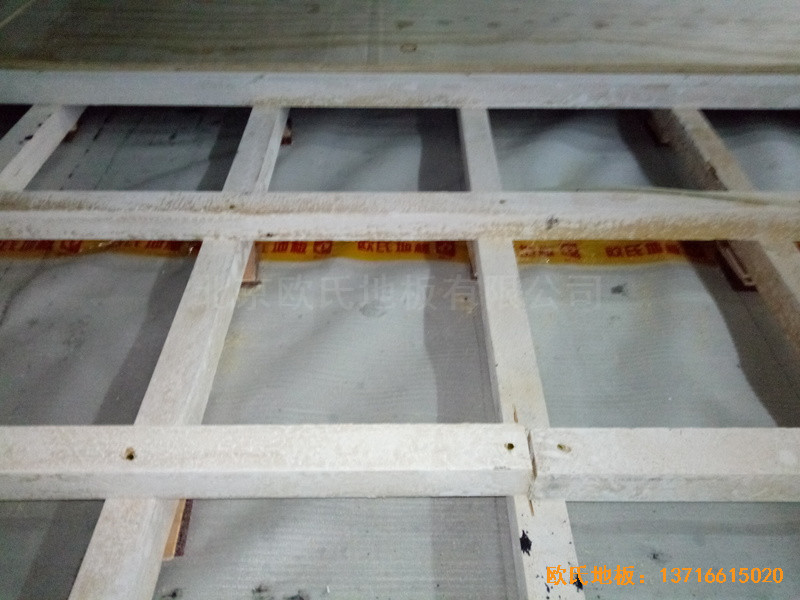 江蘇揚州市廣陵區體操館運動木地板鋪設案例1