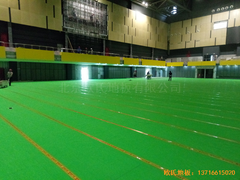 江蘇揚州市廣陵區體操館運動木地板鋪設案例3