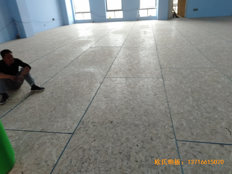 烏蘭察布富力文體中心運動木地板鋪設案例2