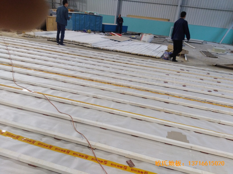 江西體育地板鋪設案例1