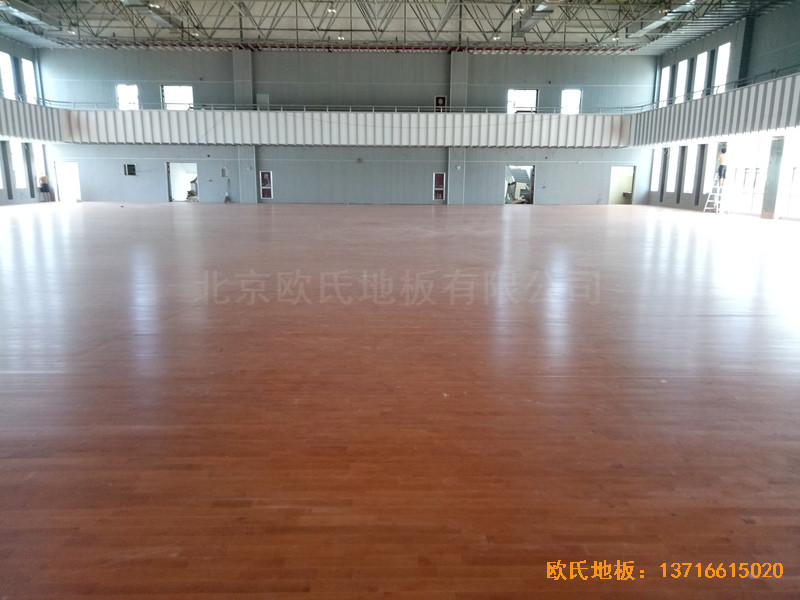 樂清中學籃球館運動地板鋪裝案例4