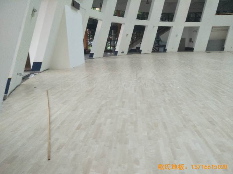 浙江寧波諾丁漢大學體育館體育地板鋪裝案例3