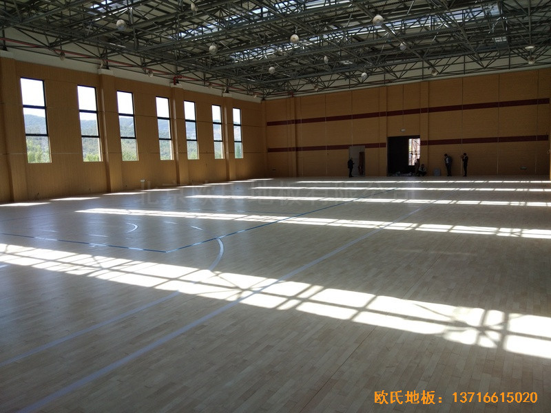 浙江德清縣三合體藝館運動木地板鋪裝案例4