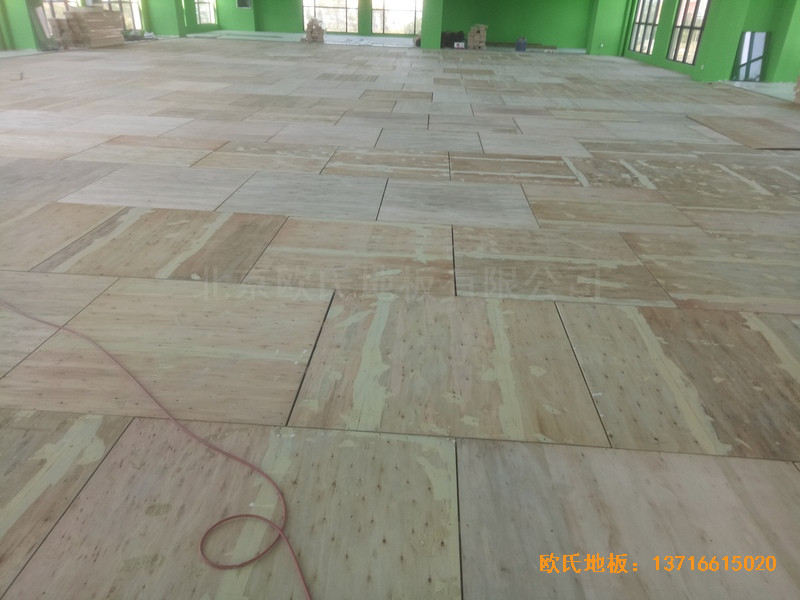 湖北隨州運動館體育地板鋪裝案例2