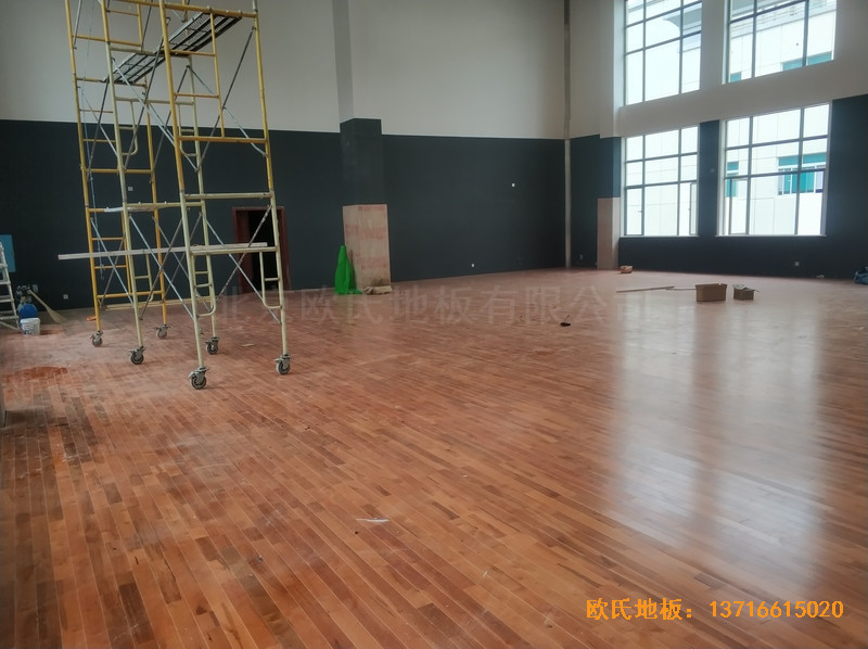 湖南常德人民銀行運動館運動地板鋪設案例4