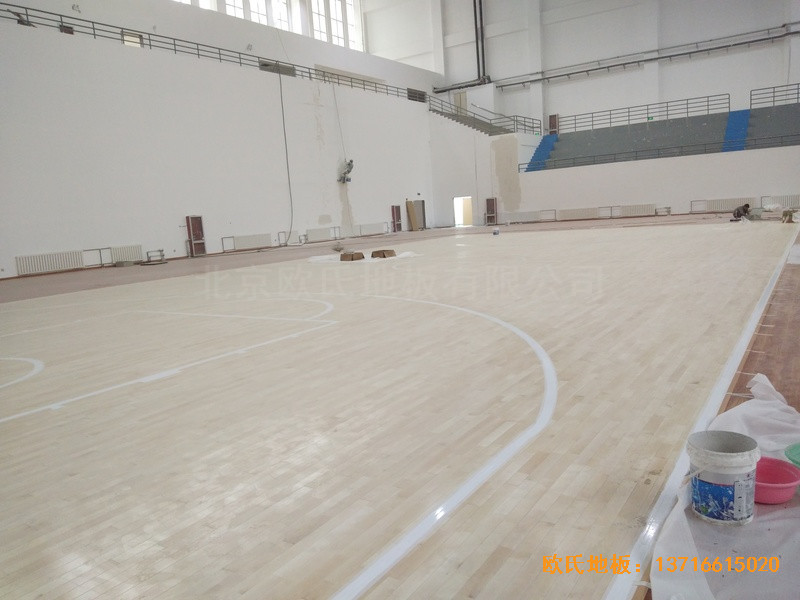 鹽池體育館運動地板安裝案例3