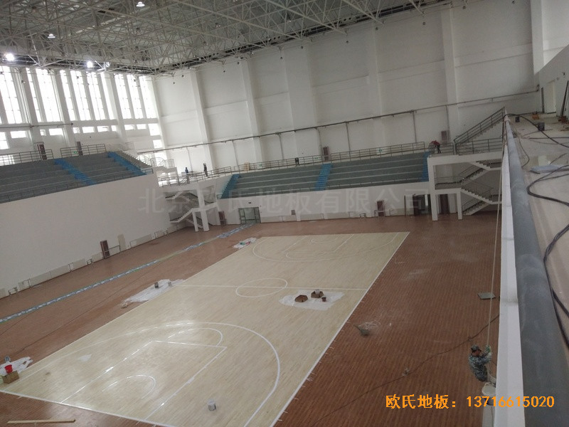 鹽池體育館運動地板安裝案例4
