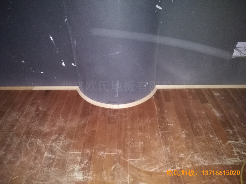 云南怒江百花嶺特色村舞臺體育地板施工案例5