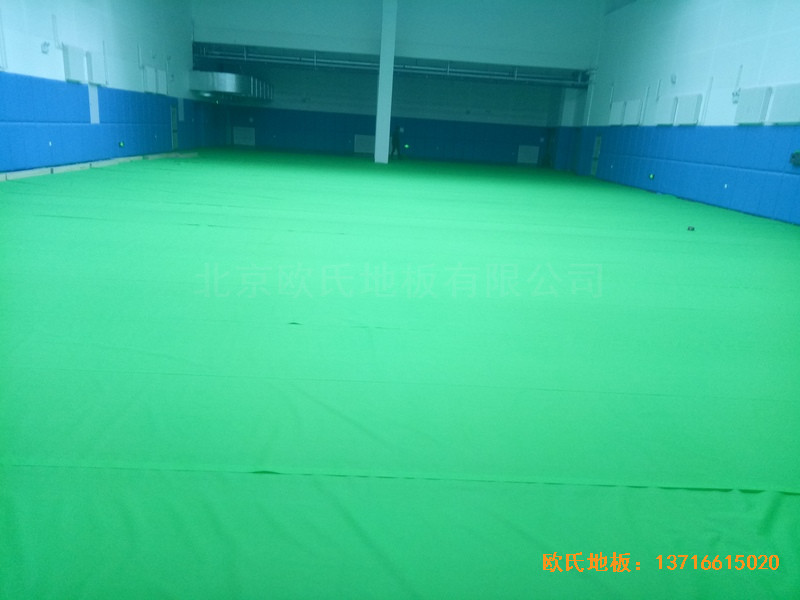 長春十一高中北湖學校體育館運動地板鋪裝案例2