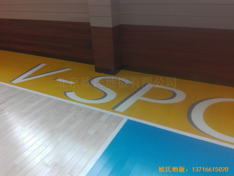 長沙萬科金域行業體育館運動地板施工案例3