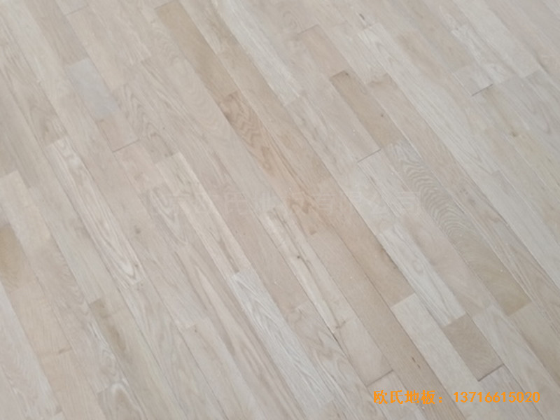 北京房山城建婁子水小學籃球館運動木地板鋪裝案例3