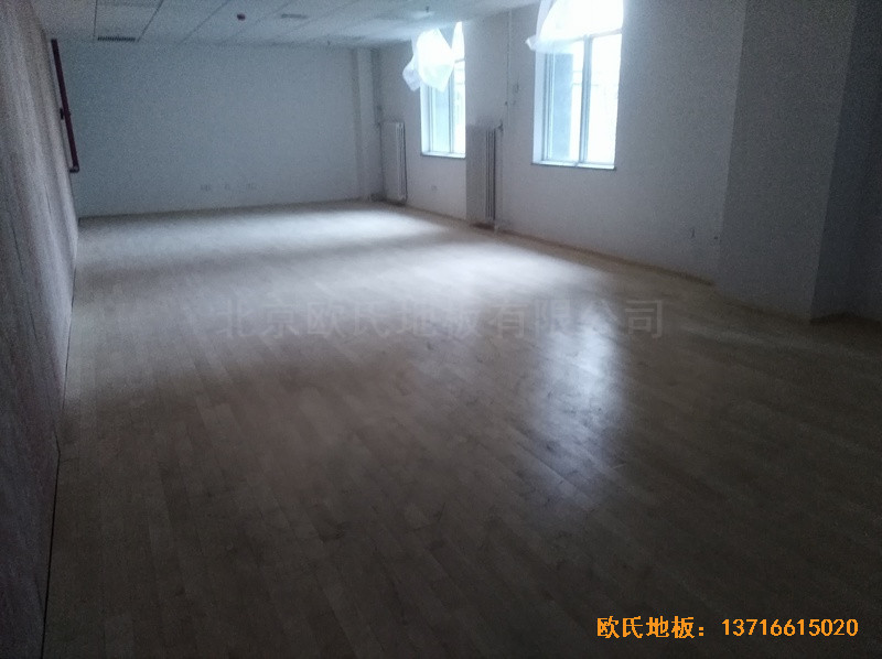 北京朝陽運動館體育地板施工案例4