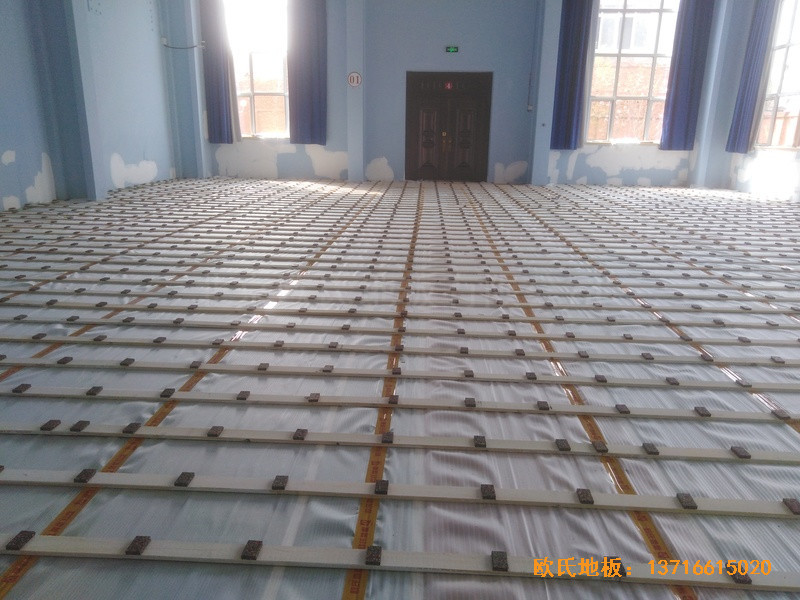 北京金通源健身中心體育木地板鋪裝案例1