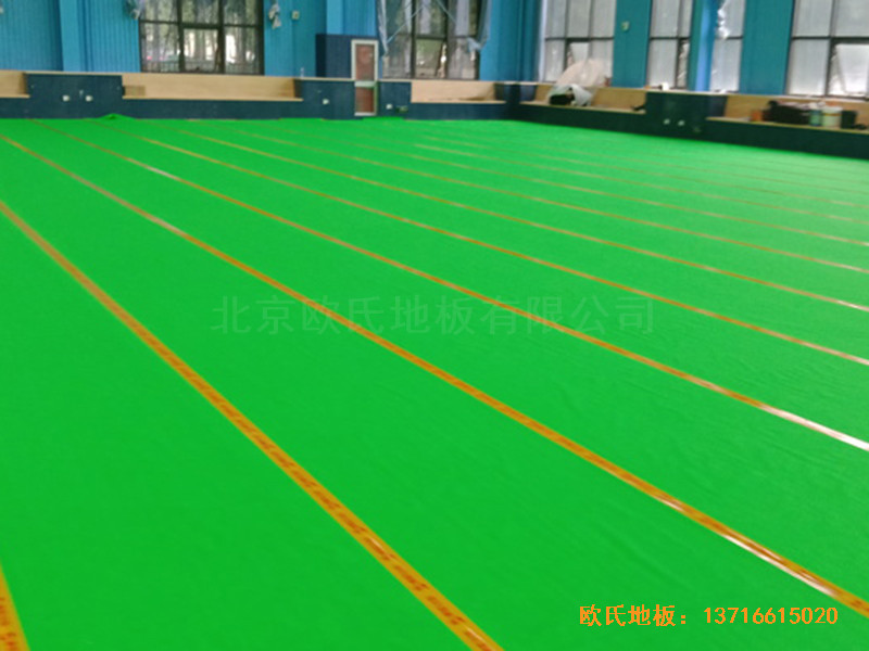北京順義供電局籃球館體育地板安裝案例3